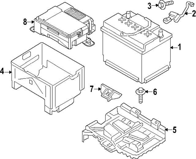 37150BF000 - : Battery Tray for Hyundai Image
