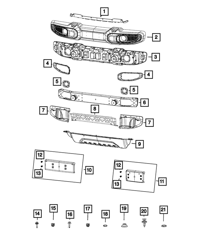 68340509AA - Frame, Bumper and Fascia: Screw for Mopar Image image