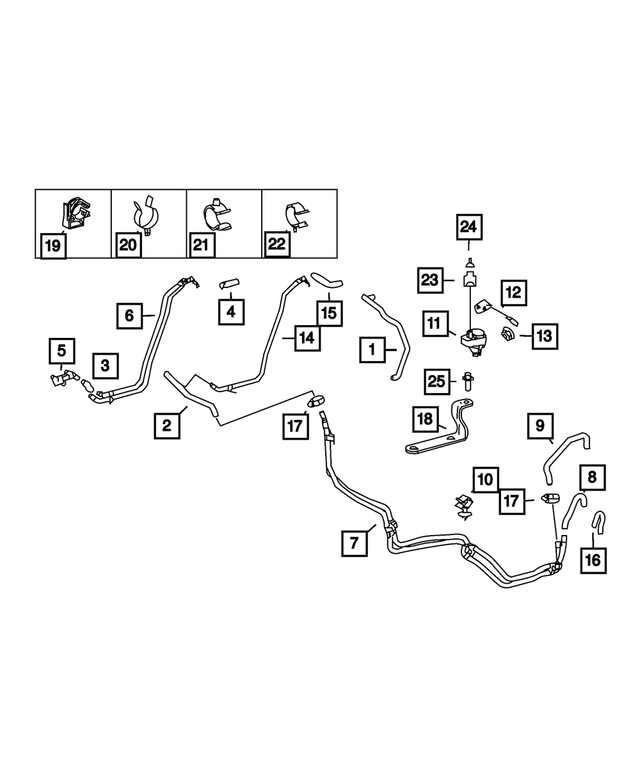 68071036AA - : Heater Supply Hose for Mopar Image
