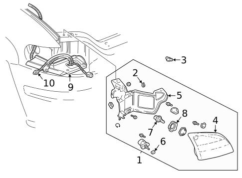 Headlamp Components for 2001 Chevrolet Venture #0