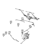 68365057AD - Electrical: Windshield Washer Hose for Mopar Image
