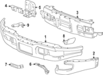 86585565 - : Center Bracket for Chevrolet: Silverado 2500 HD | GMC: Sierra 2500 HD Image