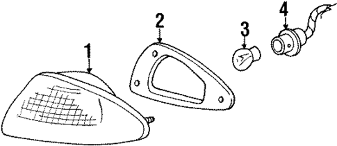 Tail Lamps for 2000 Ford Contour #0