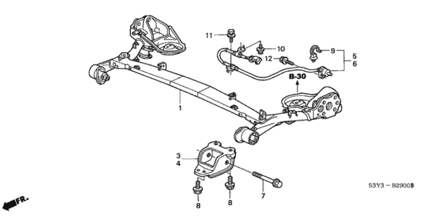 Rear Axle for 2000 Honda Insight #0