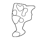 64376TYAA01 - Body: Roof Rail Joint for Acura Image