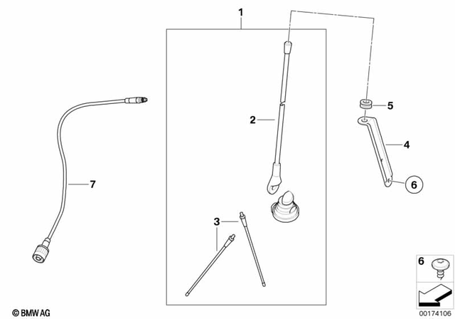 46631236510 - Audio, Navigation, Information Systems: Grommet -  for BMW-Motorrad Image