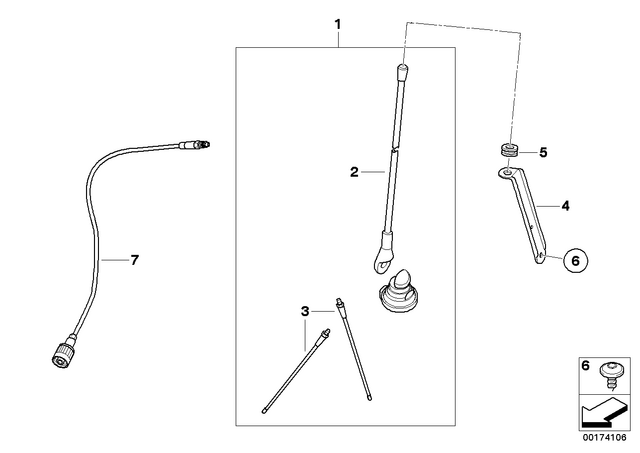 46631236510 - Audio, Navigation, Information Systems: Grommet -  for BMW-Motorrad Image