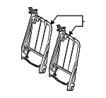 CK4Z99613A38C - Body: Seat Back Frame for Ford Image