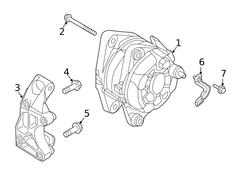 Alternator for 2018 Kia Stinger #0