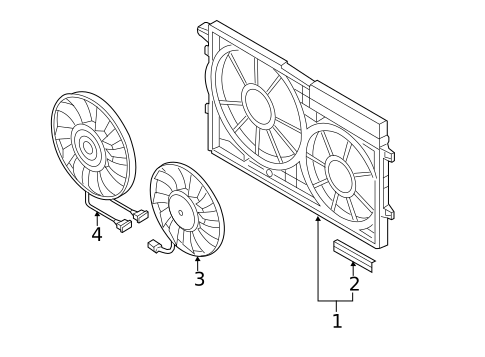 Cooling Fan for 2006 Volkswagen Jetta #0