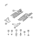 68246834AA - Body Sheet Metal Except Doors: Floor Pan Shield, Us for Mopar Image