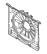 17427953403 - Cooling System: Shroud for BMW: 530e, 530e xDrive, 530i, 540i, 640i xDrive Gran Turismo, 740e xDrive, 745e xDrive, 750i, 750i xDrive Image