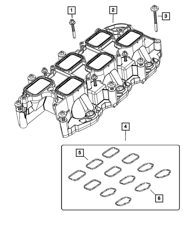 « 6509390AA – 3.6L Gas; Engine : Collerette Hexagonale Boulon, Montage pour Mopar Image »