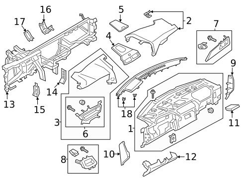 Instrument Panel for 2017 Lincoln Continental #0