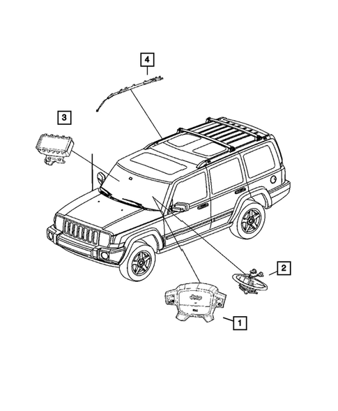 Air Bag Systems for 2006 Jeep Commander #0