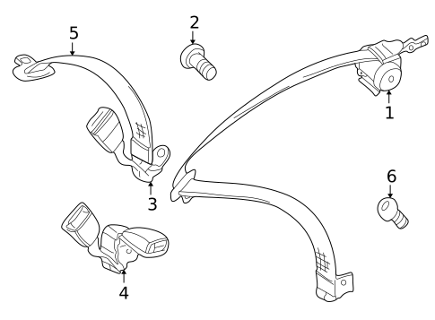 Seat Belt for 2005 BMW 325xi #1