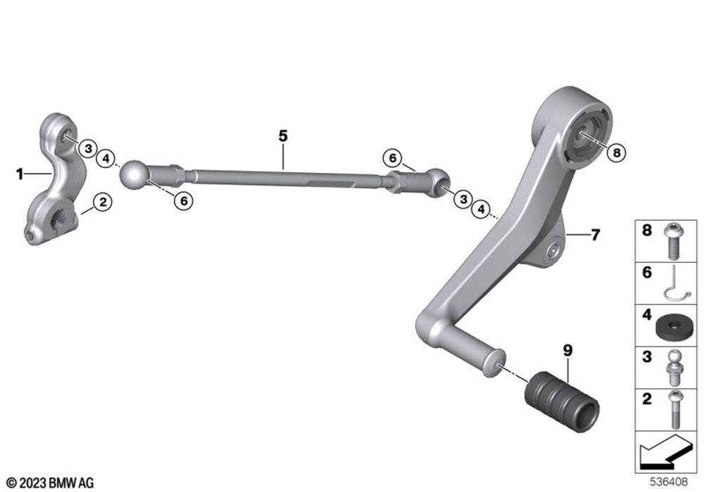 bmw ステム 23417922090 - Gearshift Rod 2022-2026 BMW-Motorrad | Official BMW