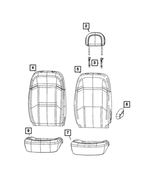 68236634AA - Interior Trim: Front Seat Back Foam for Ram: ProMaster 1500, ProMaster 2500, ProMaster 3500 Image