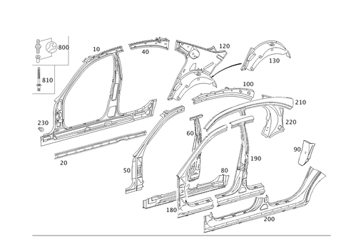 Side Panels for 2007 Mercedes-Benz E320 #0