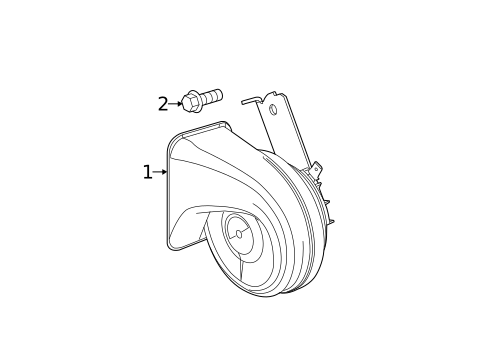 Horn for 2019 Fiat 500 #0