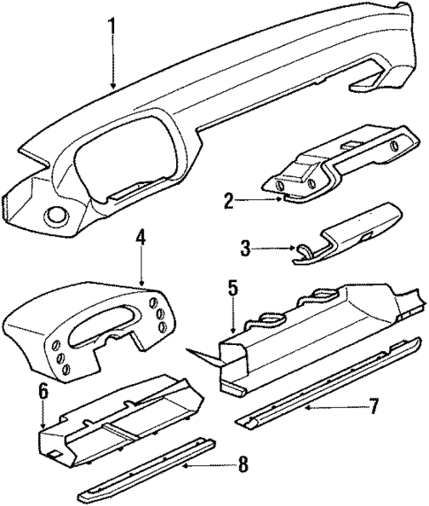 Instrument Panel for 1989 Porsche 928 #0