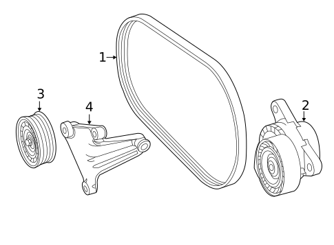 Belts & Pulleys for 2016 Mercedes-Benz E350 #0