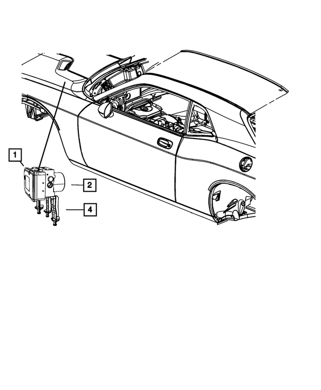 68048306AA - Electrical: Anti-lock Brake System Hydraulic Control Unit for Mopar Image