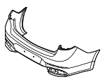 86611F6540 - Body: Bumper Cover for Kia Image