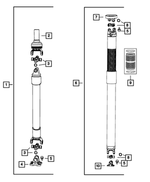 68034653AD - Rear Axle; Corporate 235 MM; Differential and Drive Line: Drive Shaft for Mopar Image