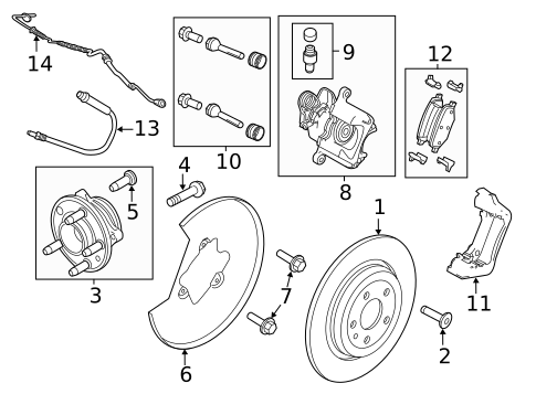 Hubs & Related Components for 2018 Ford Explorer #1