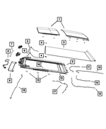 68127969AA - Body Sheet Metal Except Doors: Mechanism Tube, Left for Chrysler: 200, 300 Image