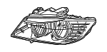 63117202577 - Electrical: Composite Headlamp for BMW: 328i, 328i xDrive, 335d, 335i, 335i xDrive, 335is, M3 Image