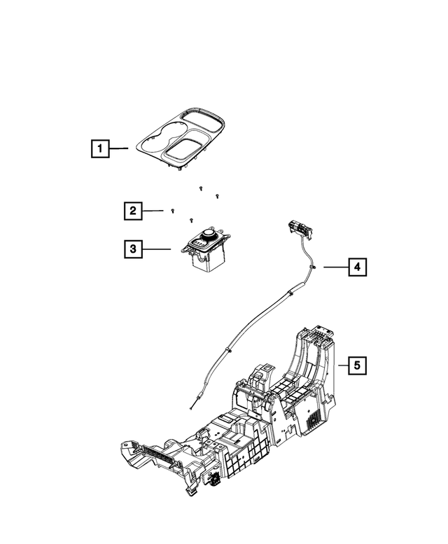 « 6BR151XLAB – 8HP70; 8-Speed; Automatic Transmission : Indicateur De Sélection De Rapport Encadrement pour Mopar Image »