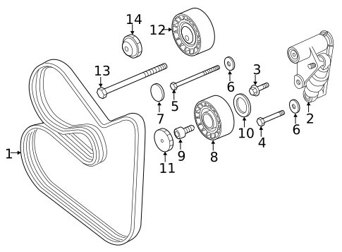 Belts & Pulleys for 2007 BMW Z4 #0