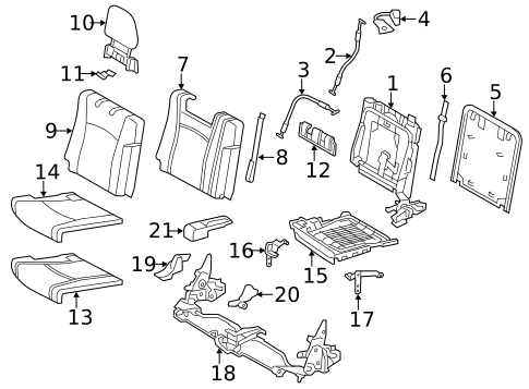 Third Row Seats for 2013 Toyota Highlander #0