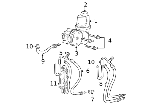 Pump & Hoses for 2004 Dodge Dakota #0