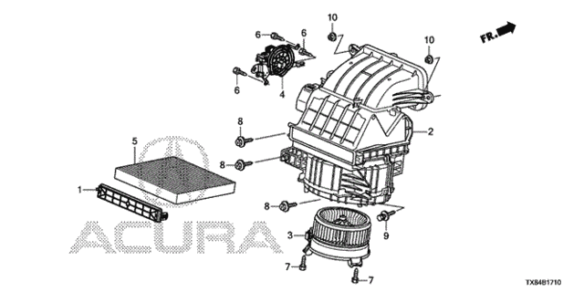 Heater Blower for 2013 Acura ILX #0