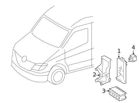 Fuse & Relay for 2018 Mercedes-Benz Sprinter 2500 #1