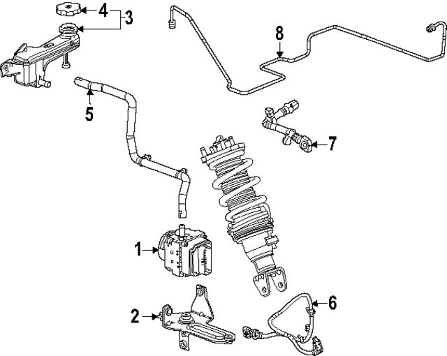86538587 - Electrical: Inlet Hose for Chevrolet: Corvette Image