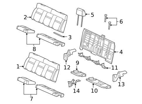 Rear Seat Components for 2008 Ford F-150 #0
