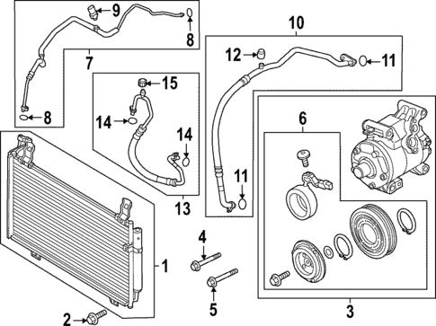 Condenser, Compressor & Lines for 2025 Mazda CX-50 #0