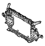 64101XA000 - Body: Radiator Support for Kia Image