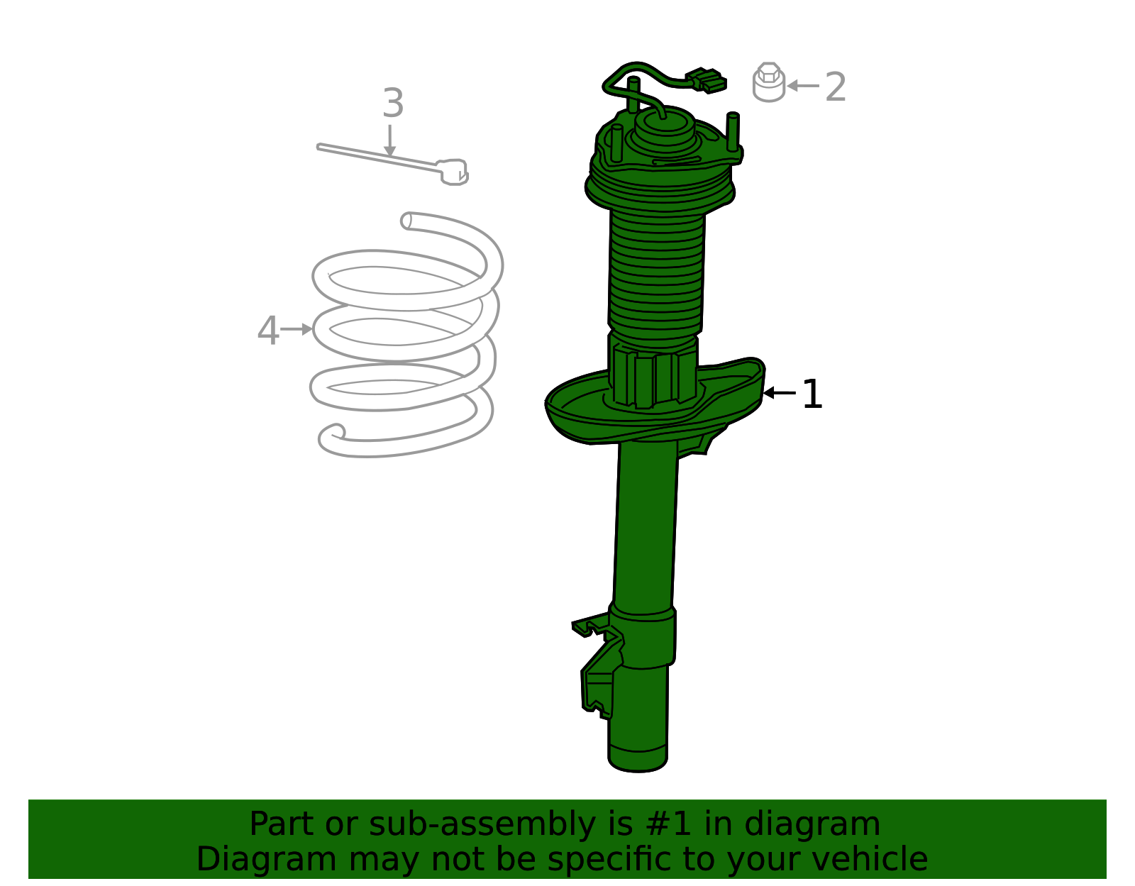 パーツ aa 2019-2020 Acura MDX Strut Assembly 51610-TYS-A51 | OEM Parts