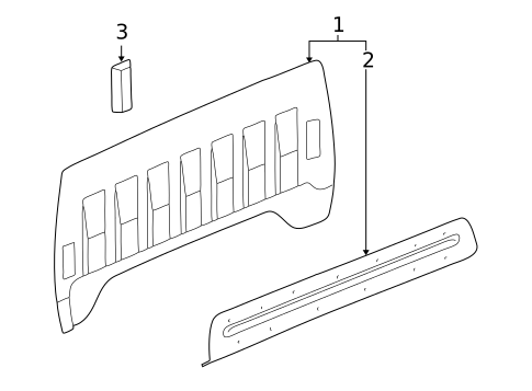 Back Panel for 2011 GMC Sierra 1500 #2