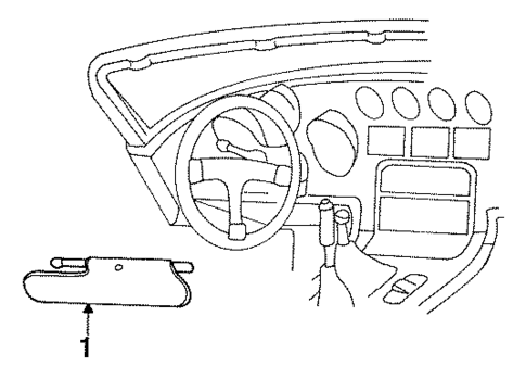 Interior Trim - Roof for 1996 Dodge Viper #0