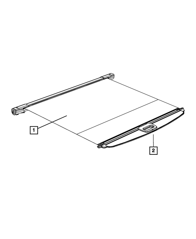 6JZ04BD3AA - Interior Trim: Cargo Cover Handle Kit for Mopar Image image