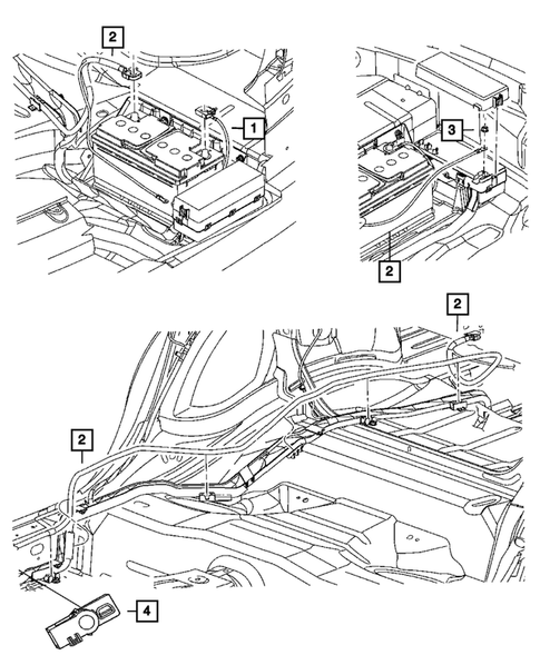Battery, Battery Tray and Cables for 2014 Dodge Charger #1
