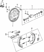 43153SA0N61 - : Brake Shoe Rear for Honda Image
