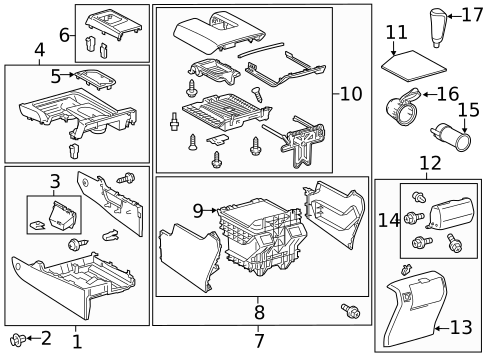 Console for 2021 Toyota Tundra #0
