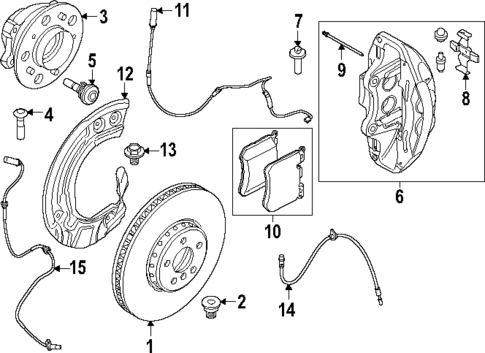 Front Brakes for 2021 BMW X3 #1